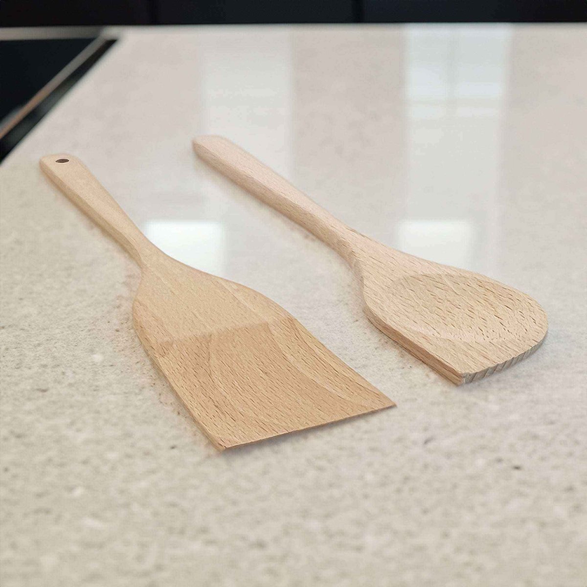 2er Set Pfannenwender Buchenholz - SOHFAKochlöffel