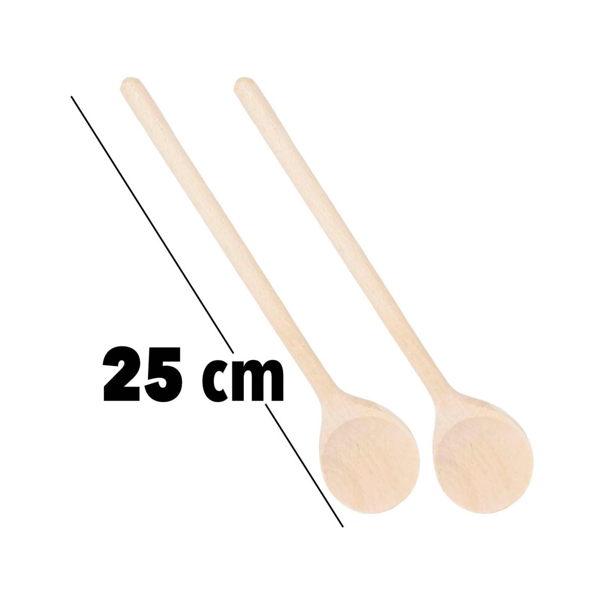 2x Kochlöffel »25cm kleiner Kochlöffel aus Buchenholz« - SOHFAKüchenartikel