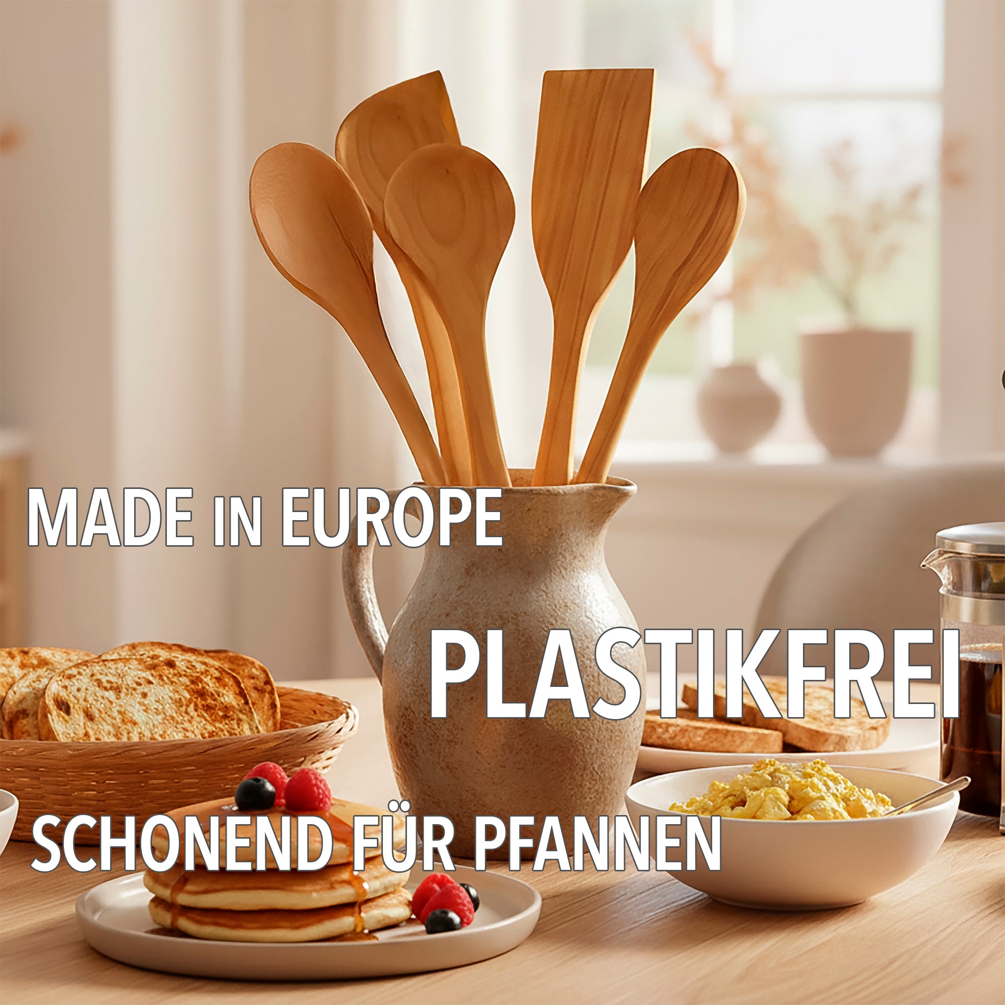 Kochlöffel »5er Set aus Kirschholz«