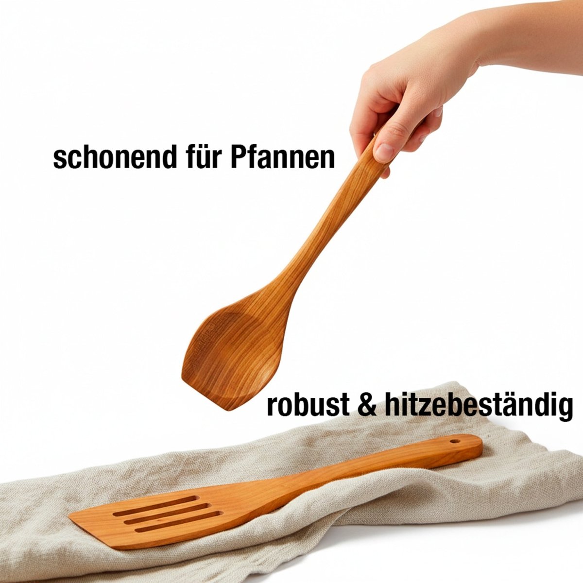 2er Set Pfannenwender Kirschholz - SOHFAKochlöffel