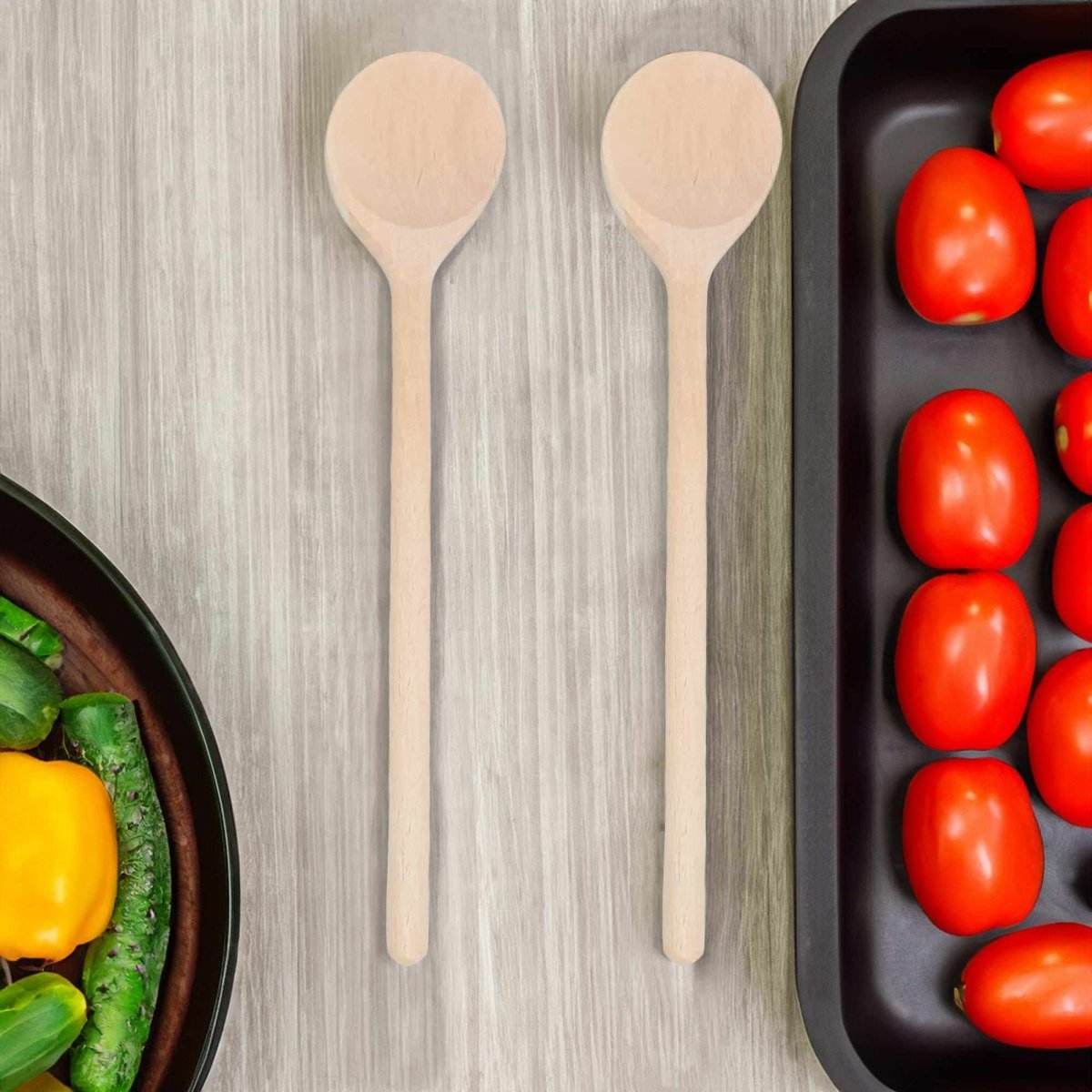 2x Kochlöffel »25cm kleiner Kochlöffel aus Buchenholz« - SOHFAKüchenartikel