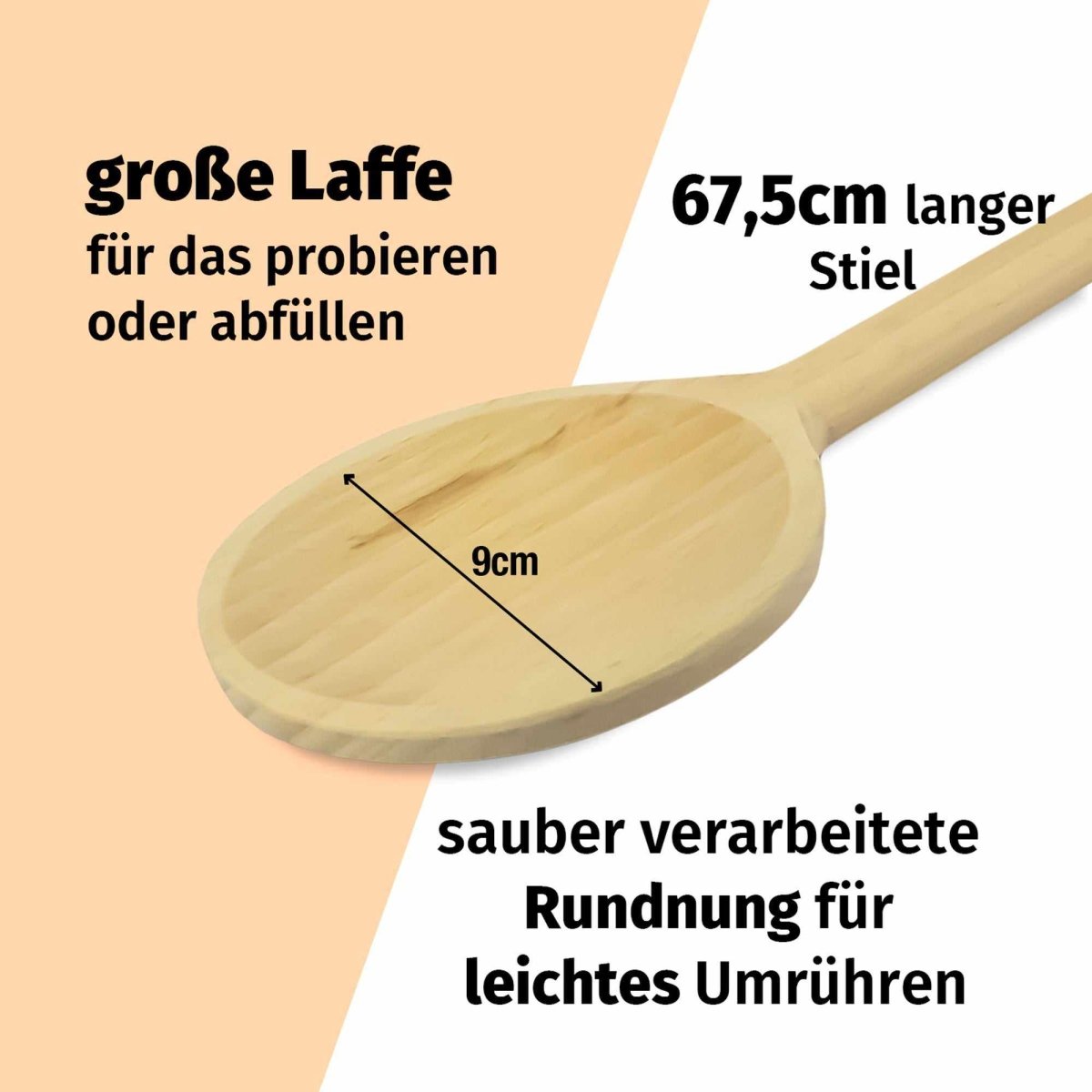 80cm Kochlöffel »großer Buchenholzkochlöffel« - SOHFAKochlöffel