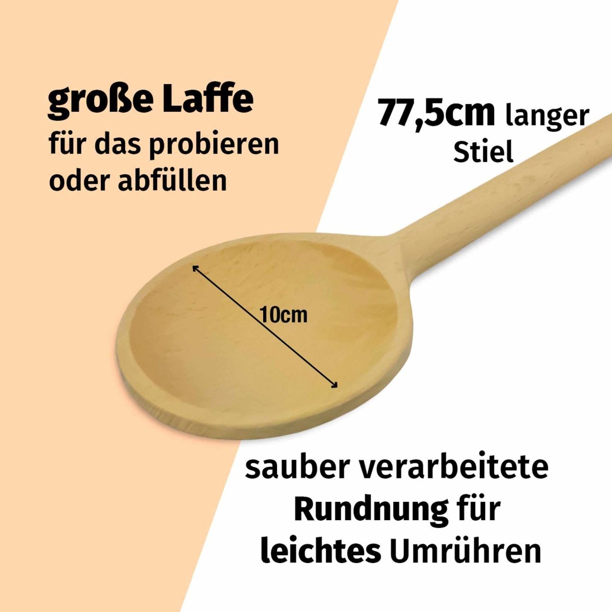 90cm Kochlöffel »riesen Buchenholzkochlöffel« - SOHFAKochlöffel