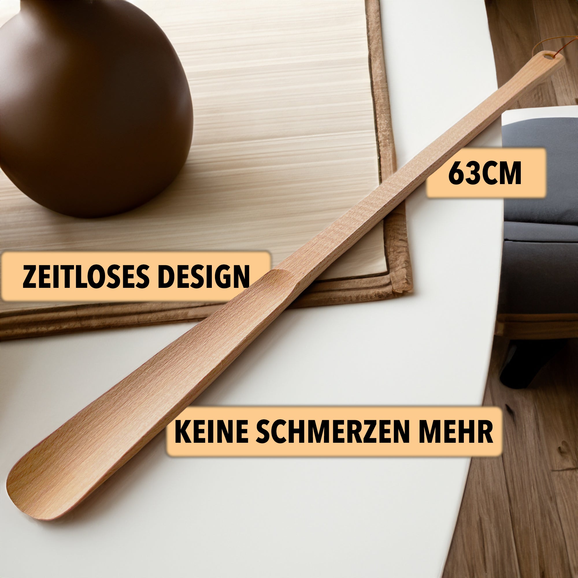 63cm Schuhlöffel »Schuhanzieher aus Buchenholz«