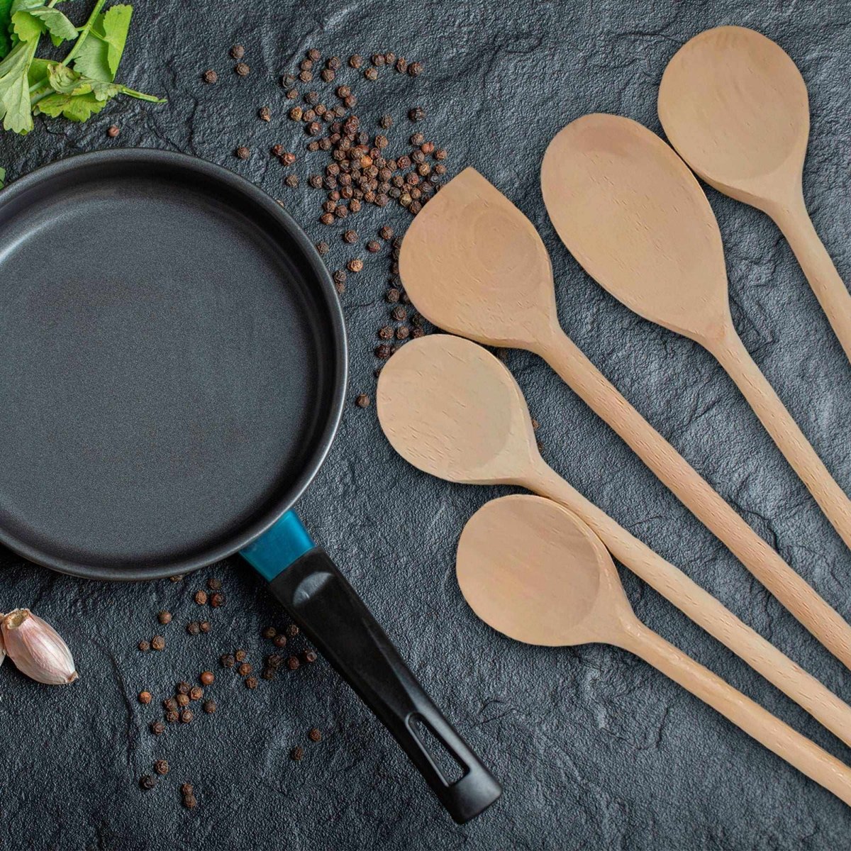 Kochlöffel - Set »5er Set aus Buchenholz« - SOHFAKüchenartikel