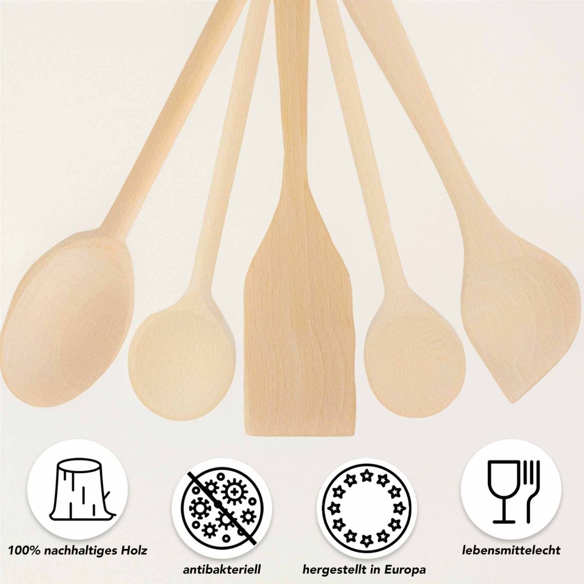 Küchenutensilien »5er Set aus Buchenholz« - SOHFAKüchenartikel
