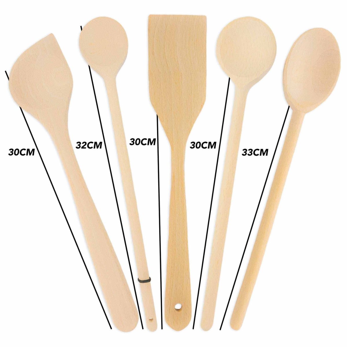 Küchenutensilien »5er Set aus Buchenholz« - SOHFAKüchenartikel