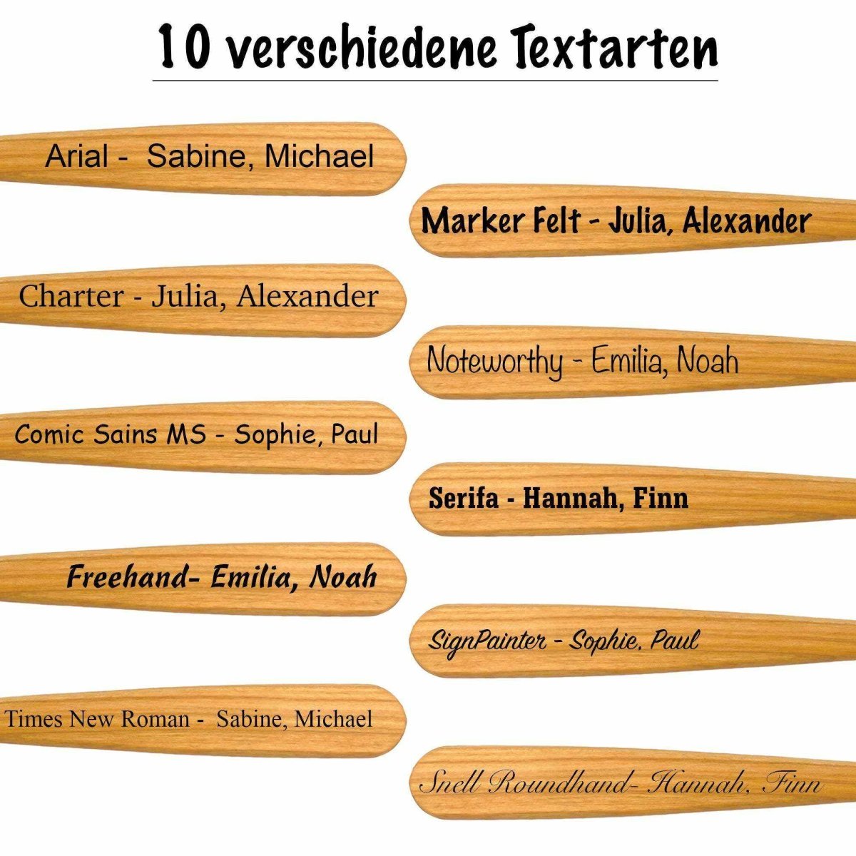 personalisierbarer Kochlöffel oval - SOHFAKochlöffel