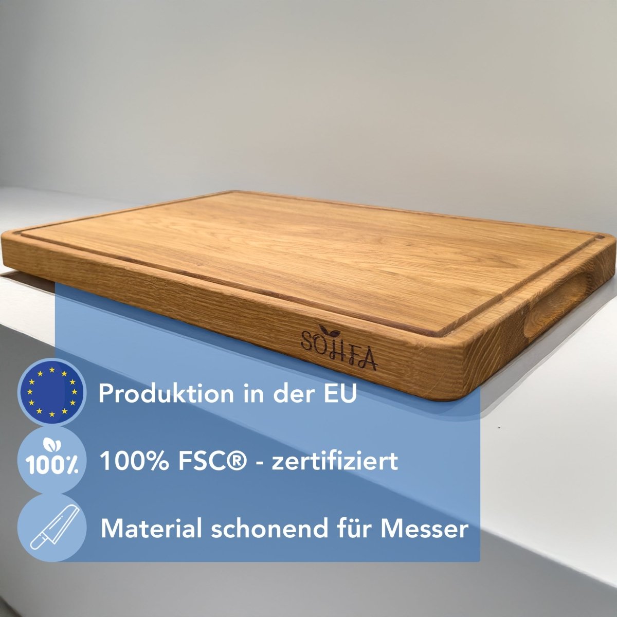 Schneidebrett »aus Eichenholz« - SOHFAHaushalt